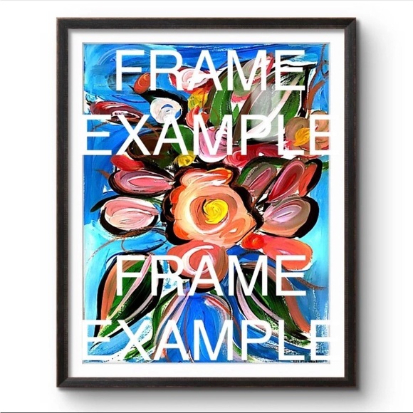 Original Acrylic Painting 12X16 Canvas Lemon Burst Expressionism Art - Picture 5 of 6